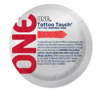 Презерватив ONE Tattoo Touch Red 1 шт