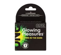 Презервативы ONE Glowing Pleasures 3 шт, картонная коробка