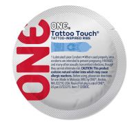 Презерватив ONE Tattoo Touch Blue 1 шт