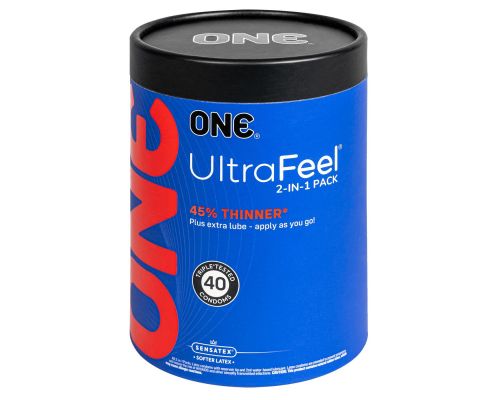 Презервативы ONE Ultra Feel 40 шт, подарочная упаковка тюб