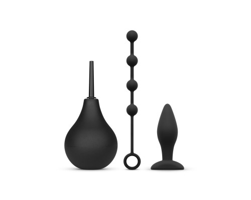 Nexus ANAL BEGINNER KIT Douche 224ml, Silicone Beads 20mm, Small Silicone Butt Plug