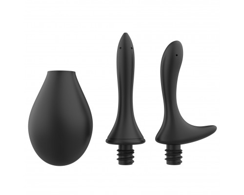 Nexus ANAL DOUCHE SET 250ml Douche with Two Silicone Nozzles