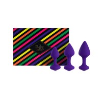 Набор силиконовых анальных пробок FeelzToys - Bibi Butt Plug Set 3 pcs Purple