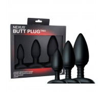 Набор анальных пробок Nexus Butt Plug Trio, макс. диаметр 3см - 4см - 5см