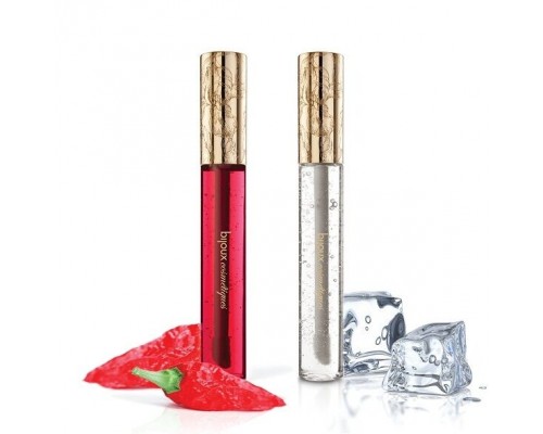 Согревающий и охлаждающий блеск для сосков Bijoux Indiscrets Kissable Nip Gloss DUET (2 х13мл)