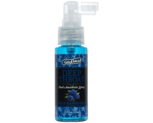 Спрей для минета Doc Johnson GoodHead DeepThroat Spray – Blue Raspberry 59 мл для глубокого минета