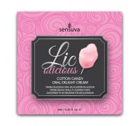 Пробник геля для минета Sensuva Lic-o-licious Cotton Candy (6 мл), маслянистый, без сахара