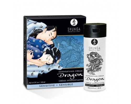 Стимулирующий крем для пар Shunga SHUNGA Dragon Cream SENSITIVE (60 мл) более нежный эффект