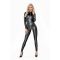 Комбинезон Noir Handmade F293 Powerwetlook catsuit with front zipper - 3XL