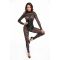 Комбинезон Noir Handmade F299 Enigma lace catsuit with underbust bodice - XL