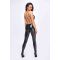 Комбинезон Noir Handmade F306 Mirage catsuit with jewelry rhinestone chain adorning the back - M