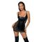 Платье Noir Handmade F229 Powerwetlook dress with lace inserts - S