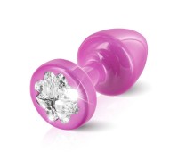 Пробочка Diogol Anni R Clover Pink Кристалл 30мм, 4 кристалла Swarovsky в виде листка клевера