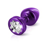 Пробочка Diogol Anni R Clover Purple Кристалл 30мм, 4 кристалла Swarovsky в виде листка клевера