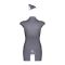 Эротический костюм стюардессы Obsessive Stewardess 3 pcs costume grey S/M (мятая упаковка!!!)