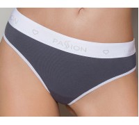 Спортивные трусики-стринги Passion PS007 PANTIES dark grey, size S (мятая упаковка)