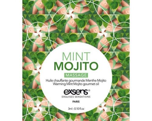 Распродажа!!! Пробник массажного масла EXSENS Mojito 3мл (срок 11.2023)