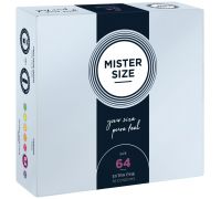 Презервативы Mister Size - pure feel - 64 (36 condoms), толщина 0,05 мм (мятая упаковка!!!)