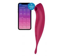 Смарт-вибратор с вакуумной стимуляцией Satisfyer Twirling Pro+ dark red (мятая упаковка!!!)