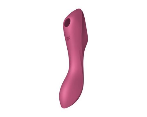 Вакуумный стимулятор с вибрацией Satisfyer Curvy Trinity 3 Red (мятая упаковка)