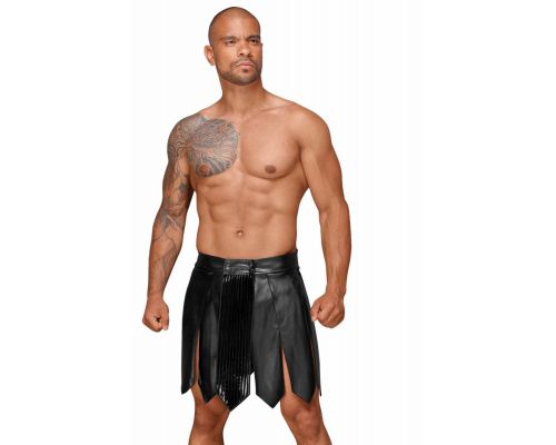 Мужская юбка гладиатора Noir Handmade H053 Eco leather men's gladiator skirt - XL