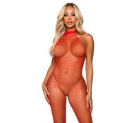 Бодистокинг Leg Avenue Racer neck bodystocking Red