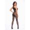 Бодистокинг Noir Handmade F315 Ego flocked mesh halter catsuit - S