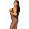 Leg Avenue Fishnet Halter Bodystocking Black O/S