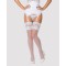 Obsessive 810-STO-2 stockings white L/XL