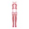 Obsessive Bodystocking G313 red S/M/L