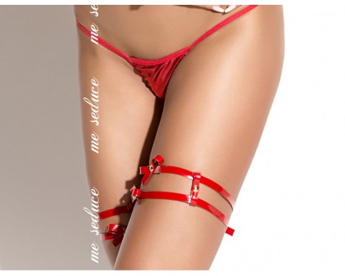 Подвязки для чулок красная с бантиками SM Garters 03 Me-Seduce