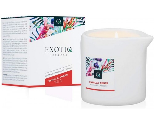 Массажная свеча Exotiq Massage Candle Vanilla Ambra 200g