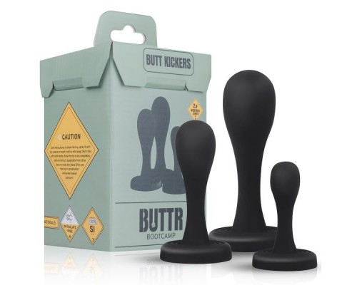 Набор анальных пробок BUTTR Butt Kickers Butt Plug Training Set