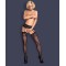 Чулки с поясом S500 Garter stockings Obsessive черный S/M/L