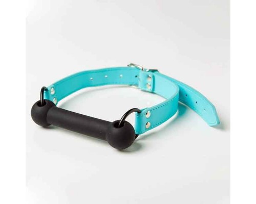 Кляп Silicone Luxury Fetish, Blue & Black