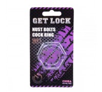 Кольцо эрекционное Nust Bolts Cock Ring-Clear