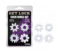 Набор колец GK Power Cock Rings Set-Clear