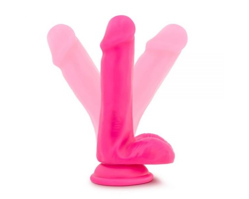 Фаллоимитатор с двойной плотностью NEO ELITE COCK W. BALLS NEON PINK