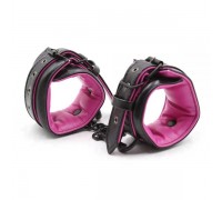 Оковы мягкие Luxury Fetish WRIST CUFF Black&Pink