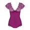 Боди Obsessive Moketta teddy  purple S/M 