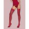 Чулки Obsessive S800 stockings ruby S/M