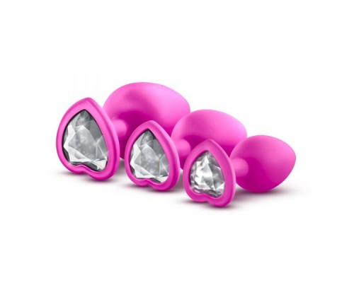 Набор анальных пробок LUXE BLING PLUGS TRAINING KIT PINK