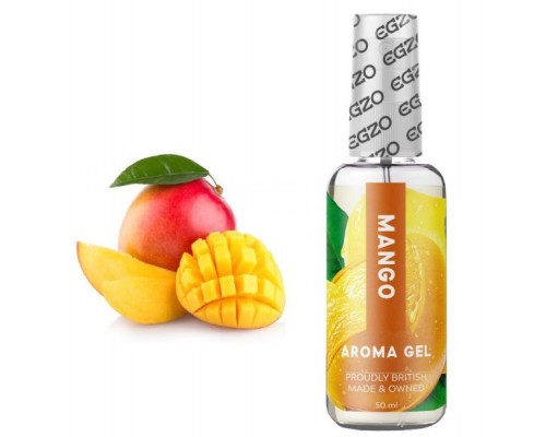 Съедобный гель-лубрикант EGZO AROMA GEL - Mango, 50 мл