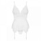 Корсет Obsessive 810-COR-2 corset & thong white S/M