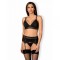 Комплект Obsessive Lolitte 3 pcs set black S/M