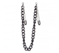 Зажимы на соски Nipple play пинцет Chain Heavy Metall black