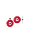 Набор эрекционных колец STAY HARD DONUT RINGS OVERSIZED RED