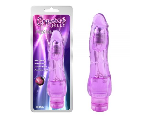 Вибромассажер Chisa Jelly Crystal Precious, Purple