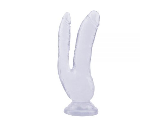 Фаллоимитатор двойной Chisa Hi-Rubber 8.0 Dildo-Clear