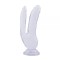 Фаллоимитатор двойной Chisa Hi-Rubber 8.0 Dildo-Clear